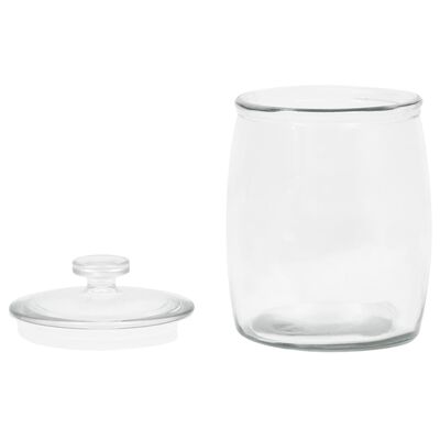 vidaXL Skladovacie sklenené poháre s viečkami 4 ks 8000 ml