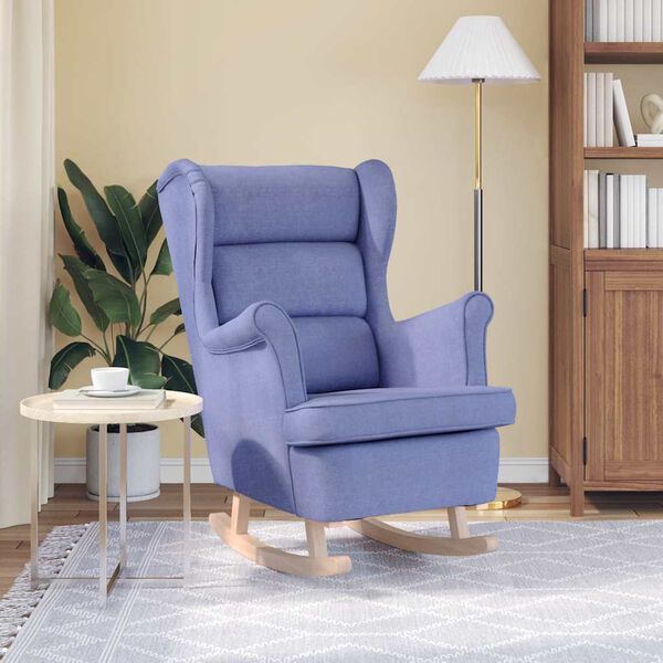 vidaXL Hojdacie kreslo Jeans Blue 74x90x102 cm Látka