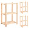 vidaXL Reg&aacute;ly s 3 policami 3 ks 60x38x90 cm borovicov&yacute; mas&iacute;v 150 kg