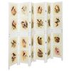 vidaXL Romdivider Panel Biela 212 x 165 cm MDF