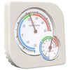 vidaXL Tepeln&yacute; higrometer Biela 7,5 x 7,5 x 1,2 cm ABS