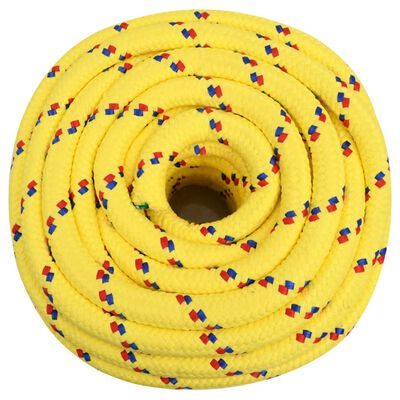 vidaXL Lodné lano žlté 20 mm 50 m polypropylén