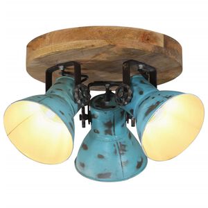 vidaXL Stropn&aacute; lampa 25 W &scaron;muhovan&aacute; modr&aacute; 35x35x25 cm E27