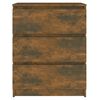 vidaXL Komoda dymový dub 60x35x76 cm spracované drevo