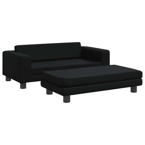 VidaXL Pelech pre psa s nadstavcom čierny 100x50x30 cm umel&aacute; koža