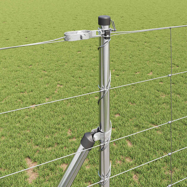 vidaXL Stĺp na plot. Zinkovan&yacute; 25 x 1,2 m Oceľ