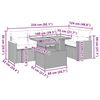 vidaXL 6-dielna záhradná súprava pohoviek s vankúšmi polyratan akácia