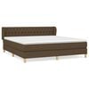 vidaXL Boxspring posteľ s matracom tmavohned&aacute; 180x200 cm l&aacute;tka
