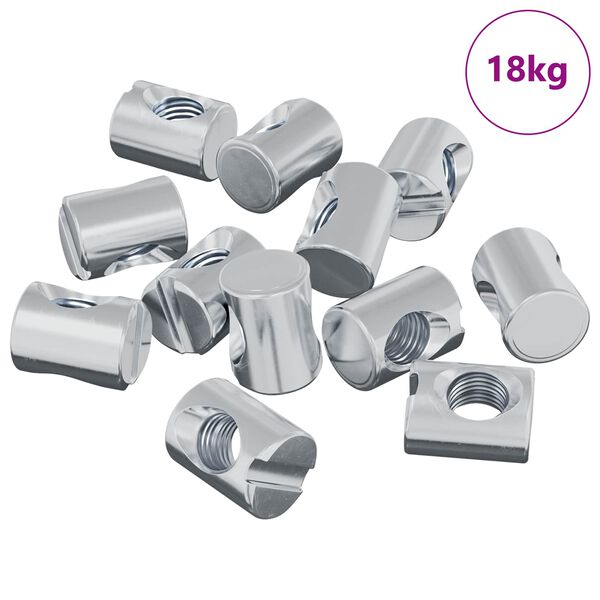 vidaXL Z&aacute;tky 3462 pcs Strieborn&aacute; M6 x 13 mm (Priemer z&aacute;vitu x H) Kov
