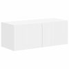 vidaXL Zostava TV skriniek N&aacute;stenn&yacute; 4 pcs Biela Kompozitn&eacute; drevo