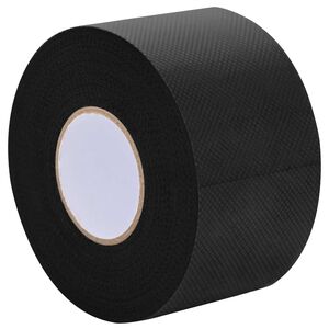 vidaXL Samolepiaca p&aacute;ska na umel&uacute; tr&aacute;vu Čierna 5 cm x 10 m