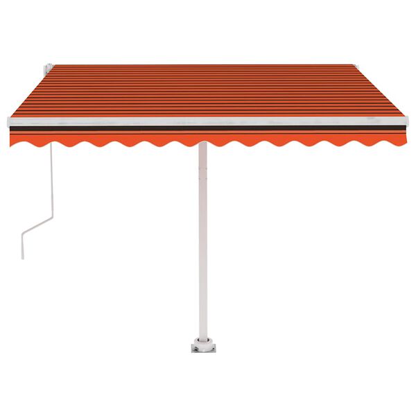 vidaXL Samostatne stojaca automatick&aacute; mark&iacute;za 300x250cm oranžovo-hned&aacute;