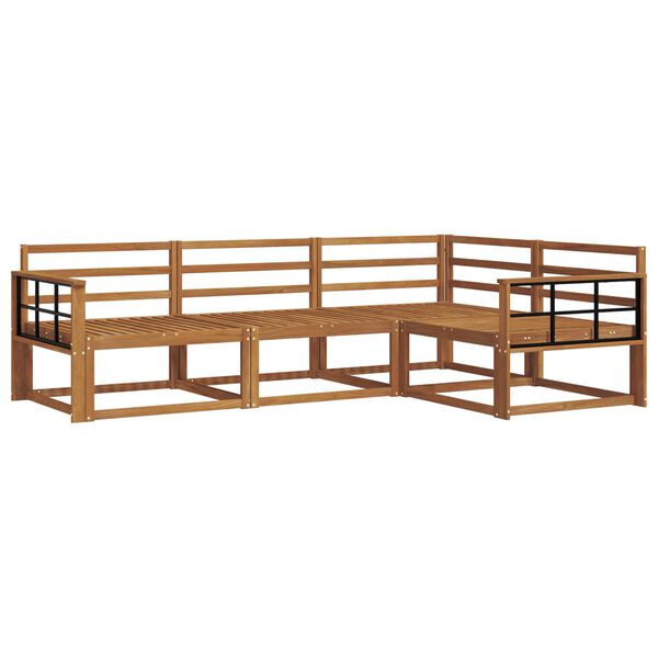 vidaXL Z&aacute;hradn&aacute; s&uacute;prava gaučov 4 pcs Pr&iacute;rodn&aacute; Pevn&eacute; ak&aacute;ciov&eacute; drevo