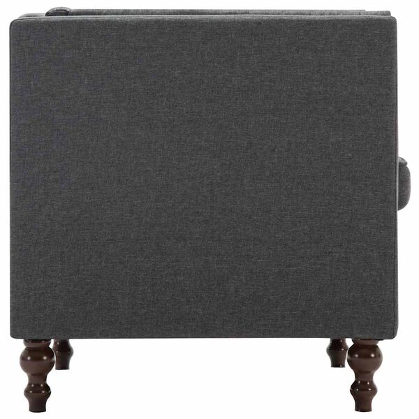 vidaXL Kreslo, tmavosivé, látka