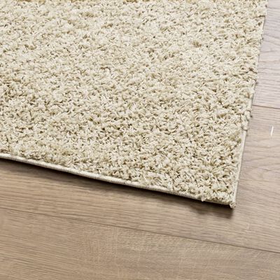 vidaXL Chlpatý koberec vysoký vlas moderný zlatý 160x230 cm