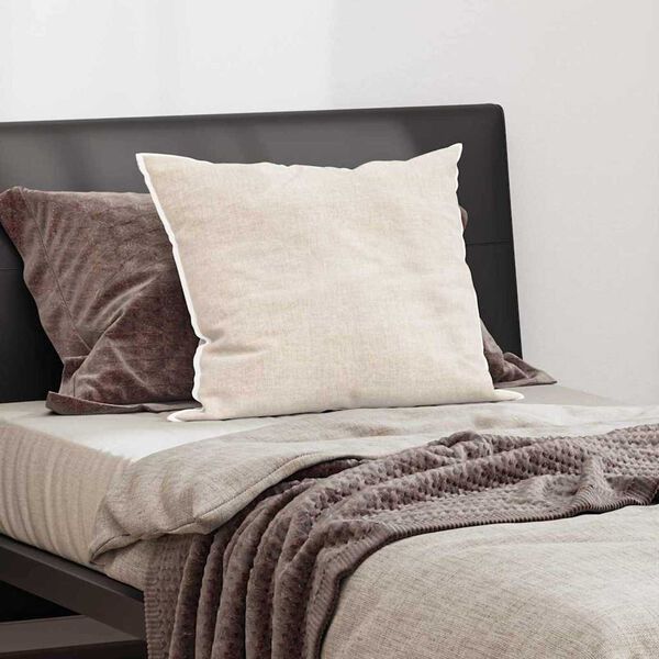 vidaXL Vankúš Biela Polyester