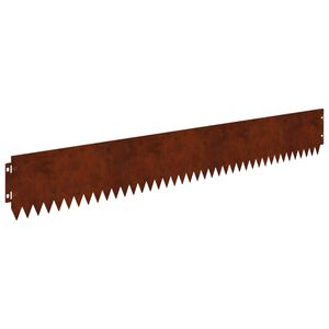 vidaXL Obrubn&iacute;k tr&aacute;vnika 20 ks 103 x 15 cm Oceľ Hrdzav&yacute;