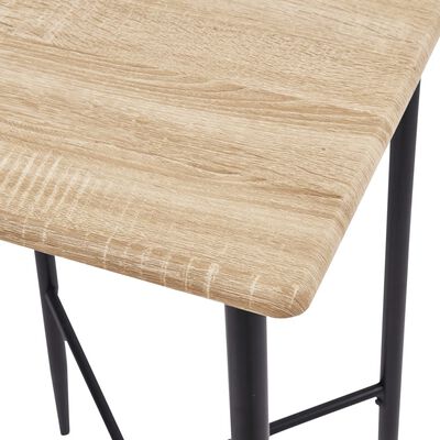 vidaXL Barový stôl farba dubu 60x60x111 cm MDF