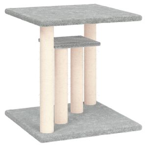 vidaXL &Scaron;krabadlo pre mačky s plo&scaron;inami bledosiv&eacute; 50 cm