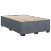 vidaXL Posteľn&yacute; r&aacute;m boxspring s matracom tmavosiv&yacute; 90x190 cm zamat