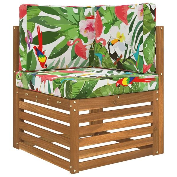 vidaXL Vank&uacute;&scaron; na vonkaj&scaron;iu pohovku 3 pcs farebn&eacute; Polyester