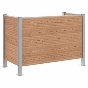 vidaXL Plot pre odpadkov&yacute; k&ocirc;&scaron; Hned&aacute; 161 x 85 x 115 cm Hlin&iacute;k a WPC