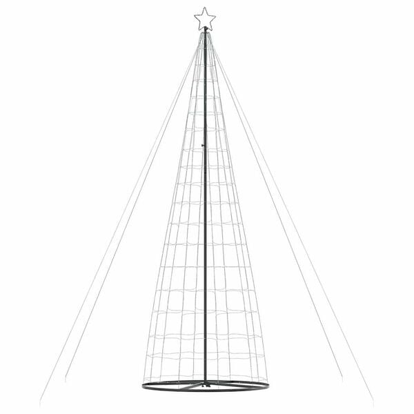 vidaXL LED vianočn&yacute; stromček 1534 LED tepl&aacute; biela 500 cm