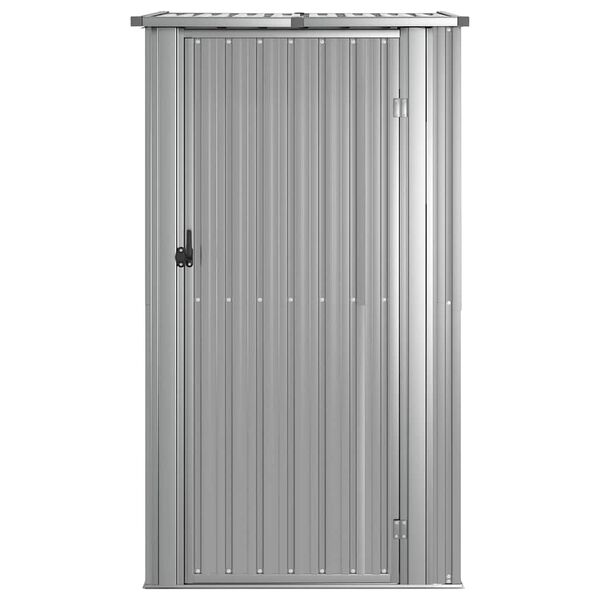 vidaXL Z&aacute;hradn&aacute; k&ocirc;lňa siv&aacute; 118,5x97x209,5 cm pozinkovan&aacute; oceľ