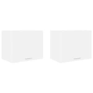 vidaXL Z&aacute;vesn&aacute; skrinka 2 pcs Biela 50 x 31 x 40 cm Kompozitn&eacute; drevo