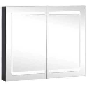 vidaXL LED k&uacute;peľňov&aacute; zrkadlov&aacute; skrinka 80x12,2x68 cm