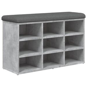 vidaXL Lavička na top&aacute;nky bet&oacute;novo siv&aacute; 82x32x50 cm kompozitn&eacute; drevo
