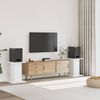 vidaXL Stojany na reproduktor 2 ks biele 30x30x60 cm kompozitn&eacute; drevo