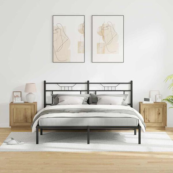 vidaXL Nočn&yacute; stol&iacute;k 2 pcs Remeseln&yacute; dub 44 x 34,5 x 45 cm