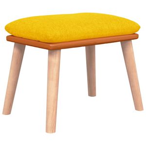 vidaXL Podnožka horčicovo žlt&aacute; 45x29,5x35 cm l&aacute;tka a umel&aacute; koža