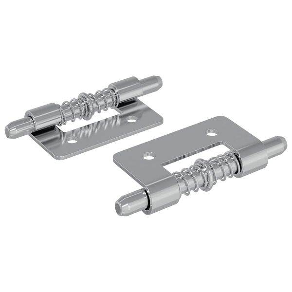 vidaXL Z&aacute;mok 2 pcs Strieborn&aacute; 46 x 17 x 1,2 mm Oceľ