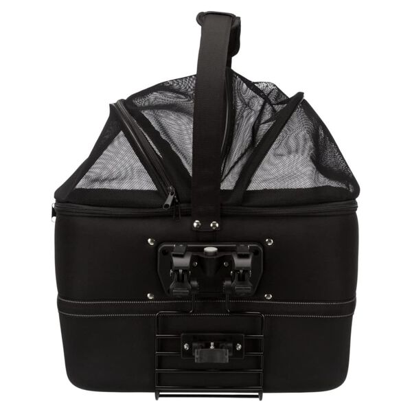 TRIXIE Predný kôš na bicykel pre domáce zvieratá čierny 41x47x29 cm