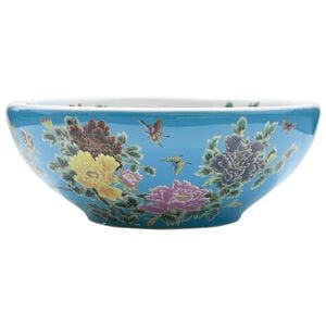 vidaXL Um&yacute;vadlo na dosku viacfarebn&eacute; okr&uacute;hle &Phi;41x14 cm keramick&eacute;