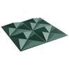 vidaXL N&aacute;stenn&eacute; panely 24 pcs Origami Zelen&yacute; 50 x 50 cm XPS Pena