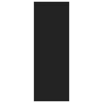 vidaXL Nástenná polica, čierna 45,1x16x45,1 cm, kompozitné drevo