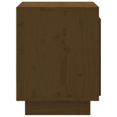 vidaXL Nočný stolík medovo-hnedý 40x30x40 cm masívne borovicové drevo