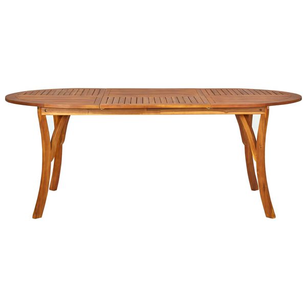 vidaXL 7-dielna z&aacute;hradn&aacute; jed&aacute;lensk&aacute; s&uacute;prava 201x100 cm mas&iacute;vne ak&aacute;ciov&eacute; drevo