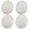 vidaXL Kryty vzduchov&yacute;ch ventil&aacute;torov 4 pcs Strieborn&aacute; 80 mm