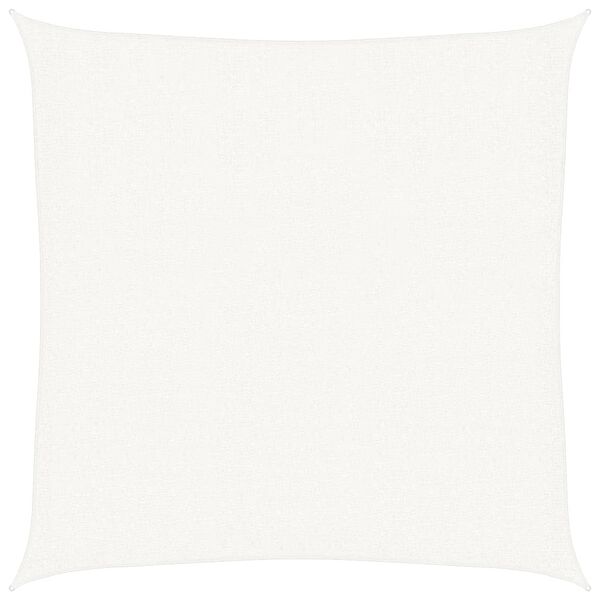 vidaXL Tieniaca plachta biela 3,6x3,6 m HDPE &scaron;tvorcov&aacute;