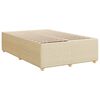 vidaXL Boxspring posteľ s matracom kr&eacute;mov&yacute; 120x200 cm l&aacute;tka