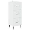 vidaXL Z&aacute;suvkov&yacute; kabinet Biela 33 x 34,5 x 89,5 cm Kompozitn&eacute; drevo