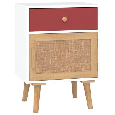 vidaXL Nočný stolík biely 40x30x55 cm kompozitné drevo