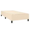 vidaXL Boxspring posteľ s matracom kr&eacute;mov&aacute; 100x200 cm l&aacute;tka