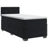 vidaXL Posteľ boxspring s matracom Čierna 80 x 200 cm Zamat