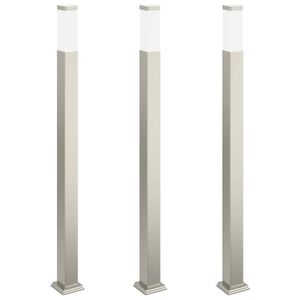vidaXL Stĺpikov&eacute; svietidl&aacute; 3 ks 110 cm nehrdzavej&uacute;ca oceľ IP44