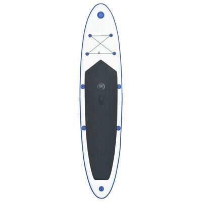vidaXL Nafukovací Stand up paddleboard s plachtou, modro biely